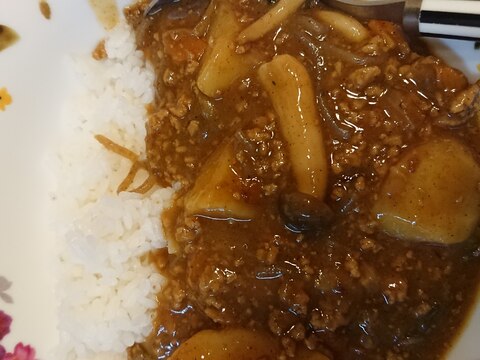 合挽き肉カレー